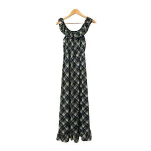 Mossimo Supply plaid tartan maxi dress size‎ XS Whimsigoth Party